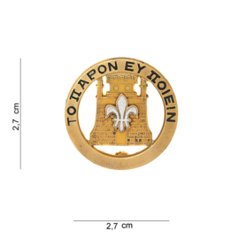 Pd-Military To Iiapon Ey Iioiein unit crest metaal - 2,7 x 2,7 cm - origineel