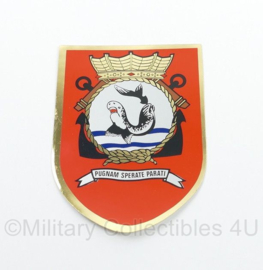 KM Koninklijke Marine Hr.Ms. Tijgerhaai sticker - 11 x 8 cm - origineel