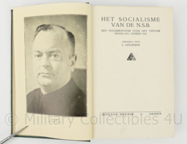 WO2 Nederlands boek "Het socialisme van de NSB" - 16,5 x 3 x 25 cm - origineel