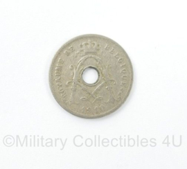 Belgische 5 cent munt 1910 - diameter 2 cm - origineel