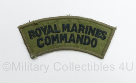 Britse leger Royal Marines Commando shoulder title - 10 x 4,5 cm - origineel