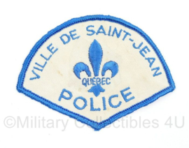 Canadees Ville de Saint Jean Police Quebec embleem - origineel