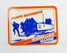 KMARNS Korps Mariniers Koninklijke Marine sticker - 11,5 x 9 cm - origineel