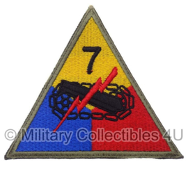 US 7th armored division "Lucky Seventh"patch cut edge - replica