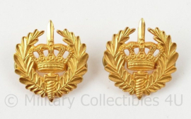 Politie klein model Brigadier schouder insignes - 2½ x 2½ cm - nieuwstaat - origineel