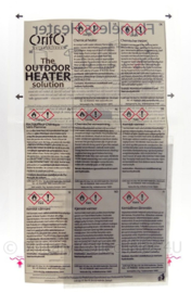 Orifo Flameless Heater MRE Orifo Chemical heating bag The outdoor heater Solution - voor eten - snel je eten verhitten zonder vuur - origineel
