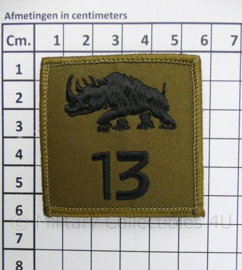 13 Lichte Brigade borst patch - met klittenband - 5½ x 5½ cm