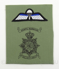 KM Marine Korps Mariniers borstzak logo met parawing - decoratie - afmeting 14 x 18 cm - origineel