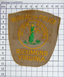 Amerikaanse Politie embleem American Bureau of Police Richmond Virginia patch - 11 x 10 cm - origineel