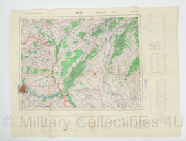 WW2 British War Office map 1944 Central Europe Wien - 83 x 64 cm - origineel
