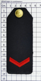 Koninklijke Marine epauletten - rang Matroos der 2e klasse - 13,5 x 5 cm - origineel