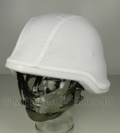 KL Nederlandse leger sneeuw wit helmovertrek voor composiet helm - maat Large - gebruikt - origineel