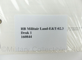Defensie handboek RB 022 HB Militair Land-E&T-02.3 - druk 1 - nieuw - origineel