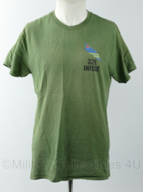 KMARNS Korps Mariniers 32e INFCIE 3 PEL Polar shirt groen - maat Medium - gedragen - origineel