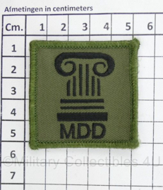 Defensie MDD Maatschappelijke Dienst Defensie borstembleem - met klittenband - 5 x 5 cm - origineel