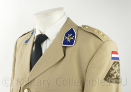 KL tropen DT jas met broek en pet Verbindingsdienst - maat Large - nieuwstaat - origineel