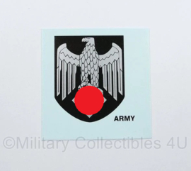 Single Heer / Wehrmacht adelaar decal - enkele decal - 3,3 x 4 cm