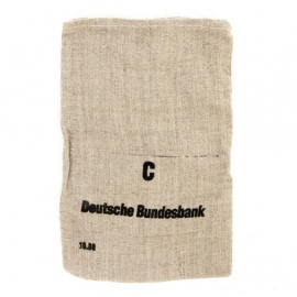 Deutsche Bundesbank jute geldzak Type C - 21 x 32 cm. origineel!