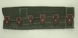 K98  rifle Action cover groen stofhoes met bruin leer- replica