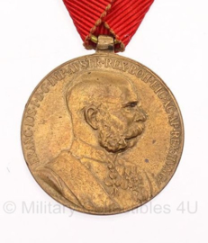 Oostenrijkse Jubileum-herinneringsmedaille Ungarn Franz Joseph (1848 - 1916) "Signum Memoriae"- origineel - metaal
