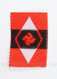 HJ hitlerjugend en BDM pet embleem HJ cloth diamond BEVO - 2,5 x 1,5 cm. cm. - voor op de Flakhelfer mutze of gewone zwarte mutze