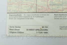 Defensie stafkaart 33 West Apeldoorn 1 : 50 000 - 60 x 57 cm - origineel