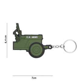 Sleutelhanger 3D PVC - WW2 US Willys MB Ford GPW Jeep