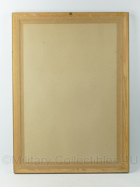 Grote foto in Lijst van de DDR staatsraadvoorzitter Erich Honecker - 90 x 65,5  cm - origineel