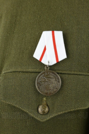 WO2 Soviet kleding set Sergeant Majoor met medaille - maat Medium - gedragen - origineel naoorlogs