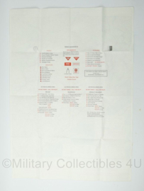 Mines Routes and ARRC Dispositions map Bosnie Banja Luka 1:600,00 - 89 x 63 cm - gebruikt - origineel