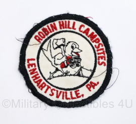 US Robin Hill Campsites Lenhartsville  PA Patch - diameter 8 cm - origineel