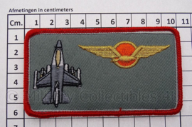 KLu Koninklijke Luchtmacht borst naam embleem -  met klittenband - afmeting 10 x 6 cm