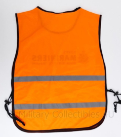 Korps Mariniers zeldzaam oranje reflectievest met draagtas -  nieuw - origineel