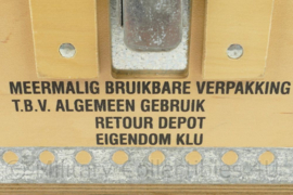 RNLAF Luchtmacht versterkte houten kist - 32½ x 27½ x 23½ cm -  origineel