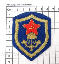 Russische leger USSR Airborne VDV Paratrooper arm embleem - Embroidered luve versie metaaldraad - 8,5 x 6,5 cm - origineel