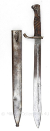 Duitse M1898/05 Bajonet met schede - maker Simson und Co Suhl - gedateerd 1915 - 51,5 cm - origineel