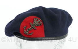KMARNS Korps Mariniers baret met insigne - maker Hassing - maat 56 - gedragen - origineel