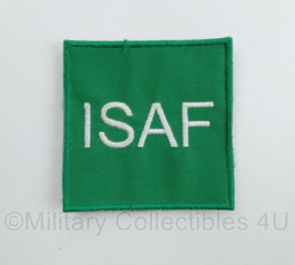 Zeldzaam groot model ISAF embleem - met klittenband - 7 x 7 cm - origineel