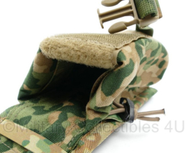 Defensie nieuwste model NFP Multitone MOLLE Small Utility Grenade pouch Sioen (= groter dan standaard Hand Grenade pouch) - 8 x 7 x 17 cm - nieuw - origineel