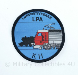 Deense Spoorwegen Lokomotivforer LPA KH embleem - diameter 7,5 cm - origineel