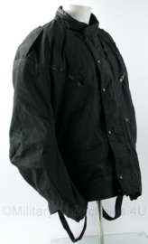 Defensie of Politie motorjas zwart - merk Scott - maat Extra Large - gedragen - origineel