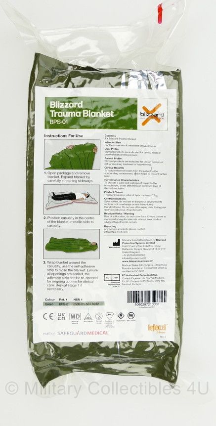 Blizzard Trauma Blanket BPS-01 - exp. date  2030 - origineel