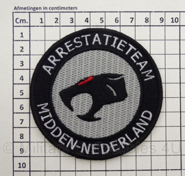 Arrestatieteam embleem Midden-Nederland - met klittenband - 9 x 9 cm