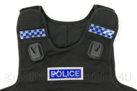 Britse Politie lege kogelwerende vesthoes - met Police rugstrook -  origineel