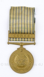 Belgische "United Nations" "Coree" bronzen medaille - Origineel