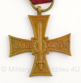 Poolse leger cross of valor medaille 1944 - Moskow made - origineel