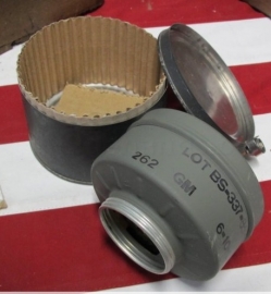 US gasmasker filter M11 ongeopend in blik Cannister M11 - origineel