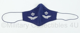 KLU Koninklijke Luchtmacht mondkapje met logo - gebruikt en gewassen- origineel