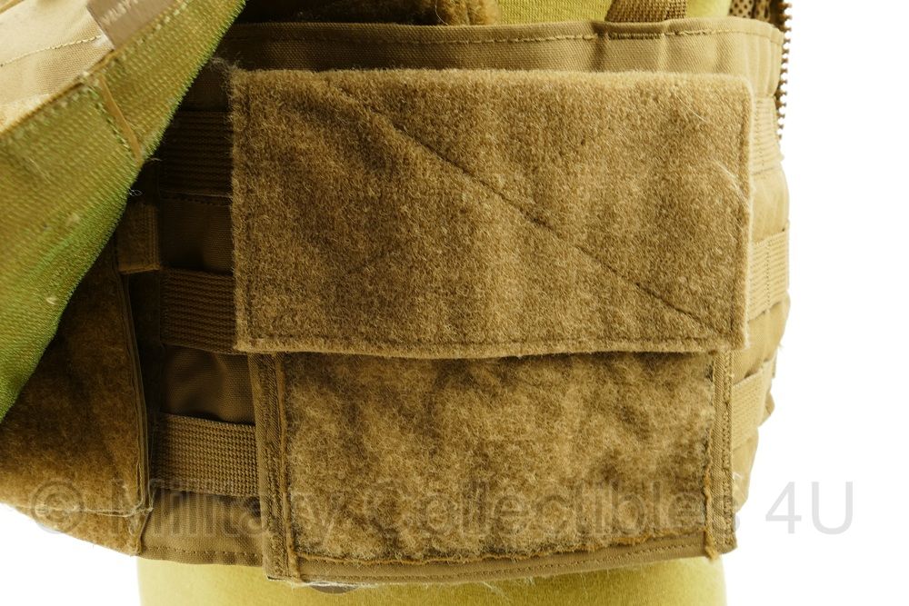 Velocity Systems SC10 Tactical Vest Coyote - SCARAB LE Front - SCARAB LT Back - CBN3 - Front Flap - met 2 tassen -  maat Large - licht gebruikt - origineel