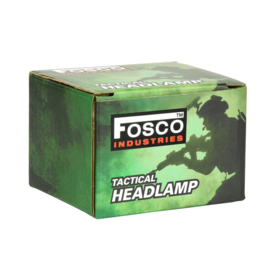 Tactical hoofdlamp Fosco met sportlicht en schijnwerper - groen of zwart